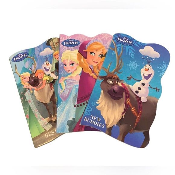 Set of 3 Disney Frozen Board Books, Best Friends, Count On Us, & New Buddies - Picture 2 of 6